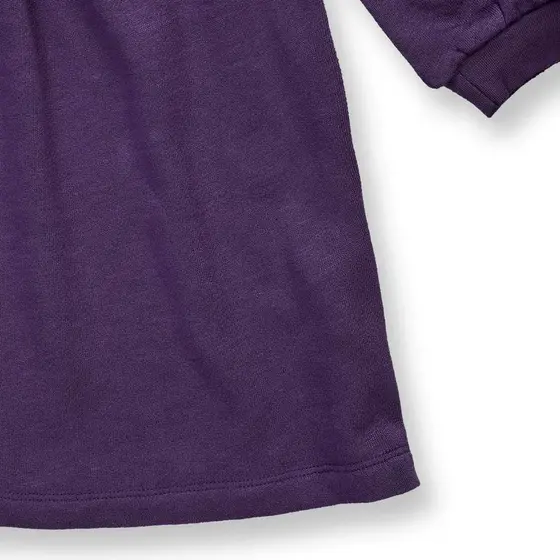 Sense Organics Kleid Jassima Blumenstickerei Pflaume