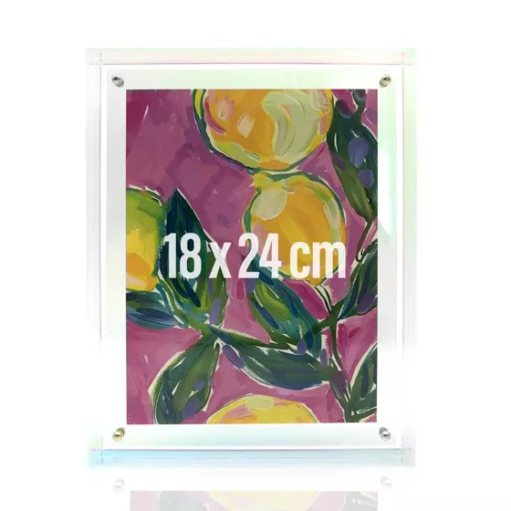 MEA-Living Bilderrahmen Acryl - 18 x 24 cm BRA-014 - rainbow