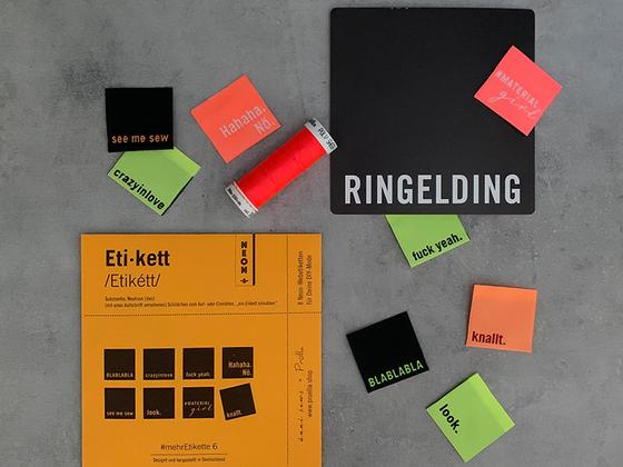 Label #mehrEtikette Edition 6 Neon - 8 Webetiketten
