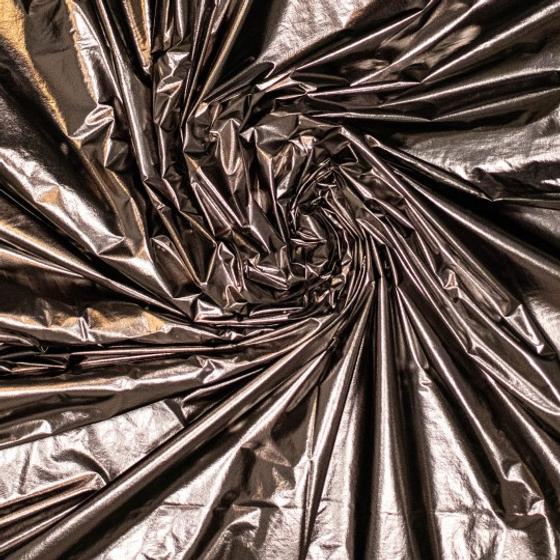 leichter Jackenstoff Nylon silber metallic
