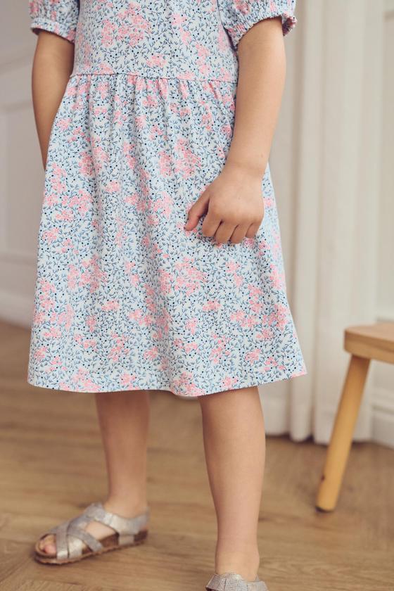 Müsli by Green Cotton Puff Swing Dress Petit Balsam Cream