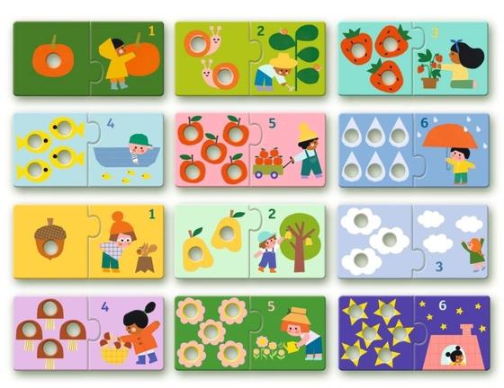 Djeco Puzzle Duo Erste Zahlen 12 Teile