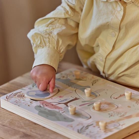 Little Dutch Geräusche Puzzle Safari Friends Grün
