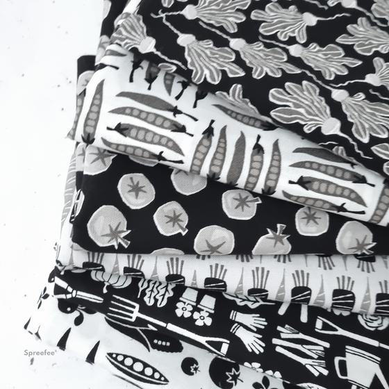 In th Vegetable Garden Loes van Oosten Cotton & Steel