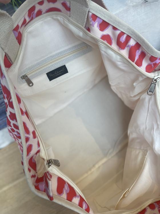 Strandtasche Sporttasche Zebra flieder lila