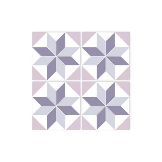boubouki Fliesenaufkleber POLYGON 01 lila