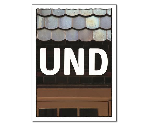 Klassische Postkarte - Verbindung. Foto des Wortes: Und. 