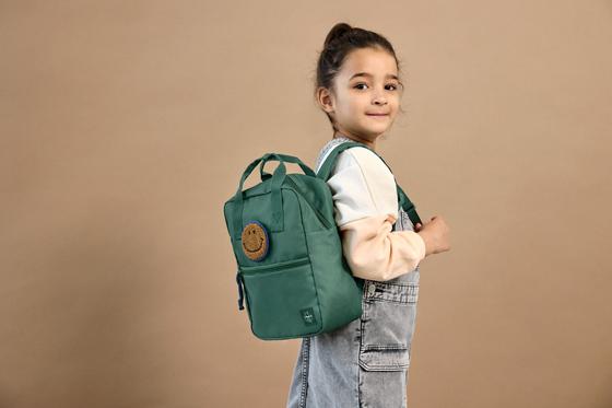 Lässig Kindergartenrucksack Square - Little Gang Dunkelgrün