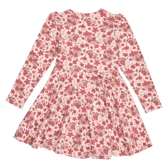 Müsli by Green Cotton Velora Langarm Swing Dress Blush Baroque Rose 
