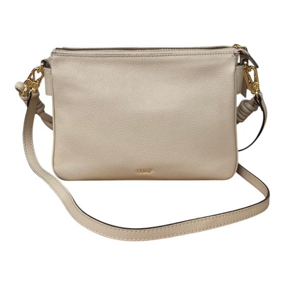 abro TWOFOLD Umhängetasche mit Einteilung, beige