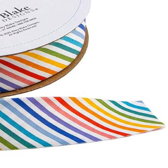 Schrägband Rainbow Stripe 15 mm | Spreefee Taschennähen