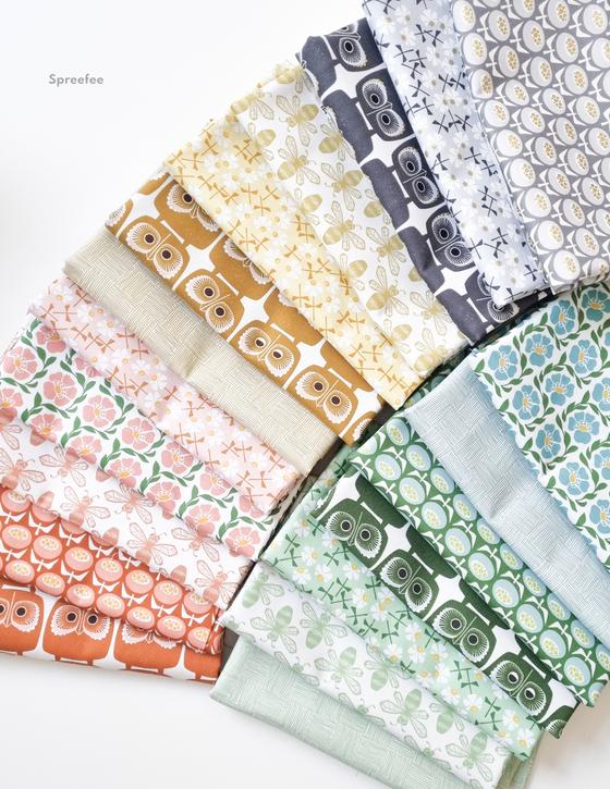 Fat Quarter Bundle Sweet Floral Scent Loes van Oosten