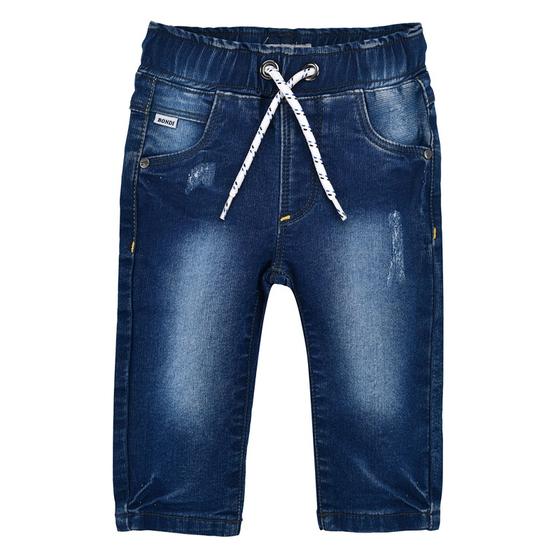 Jogg-Jeans mit elastischem Bund