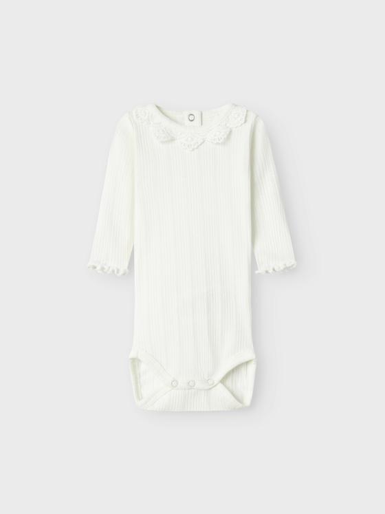 Name It Body Langarm Rundhalskragen Cloud Dancer