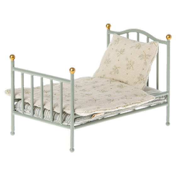 Maileg Vintage Bett Maus Minze