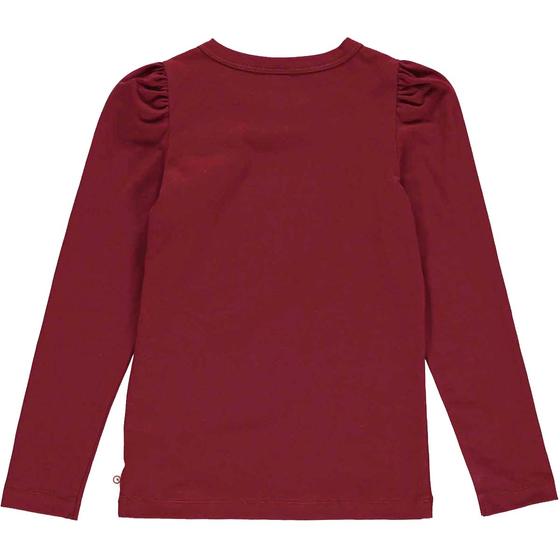 Müsli by Green Cotton Cozy Me Langarmshirt Puffärmel Cabernet