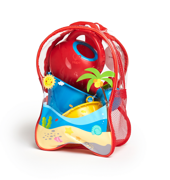 Strandrucksack mit Sandspielzeug, BPA-frei