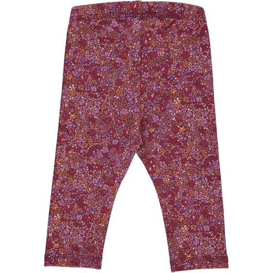 Müsli by Green Cotton Leggings Petit Blossom Berry Red