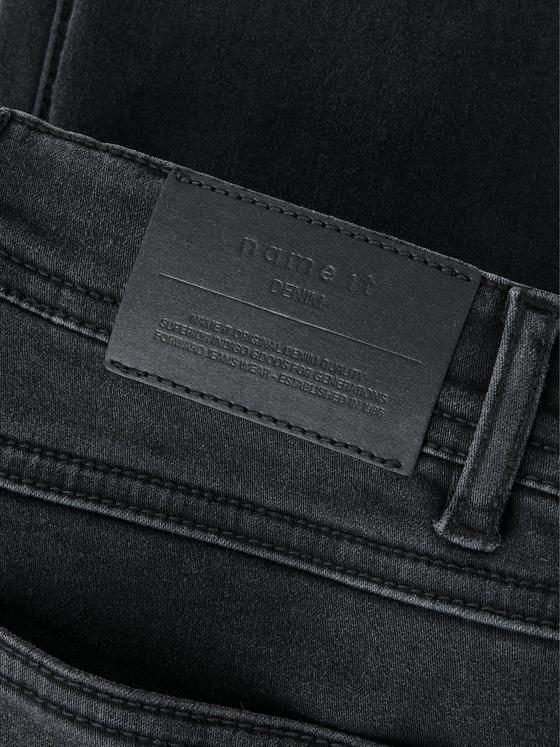 Name It Slim Fit Fleece Jeans Black Denim