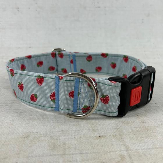 Halsband Erdbeerkaro