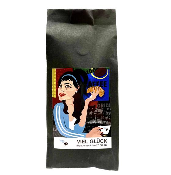 VIEL GLÜCK Kaffee_Schönbergers Kaffeegreissler
