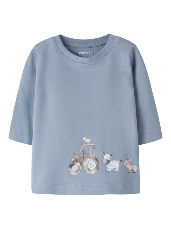 Name It Langarmshirt Farmleben Ashley Blue
