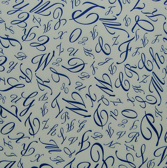 Italienisches Buntpapier - Buchstaben