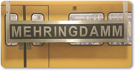 Mehringdamm U-Bahn-Haltestelle Souvenir Magnet Berlin von tom bäcker - U7 - U6 - Kreuzberg - 61 - Bergmannstrasse - Kiez - Gneisenaustrasse - Hallesches Tor - Platz der Luftbrücke