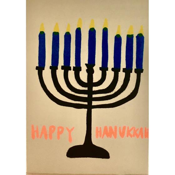 Happy Hanukkah, Klappkarte mit Umschlag von superjuju