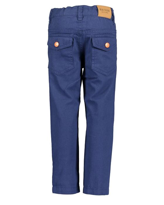 Hose mit Kordelzug, verstellbarer Bund, reine Baumwolle, blau