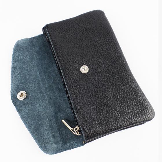 goldmarie Portemonnaie LOVE IS MY SUPERPOWER Leder schwarz - 15x9cm