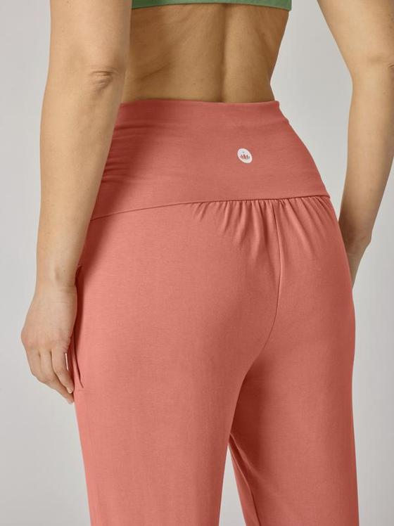 Lotuscrafts Organic Womens Yoga Pant 3/4 Withered Rose