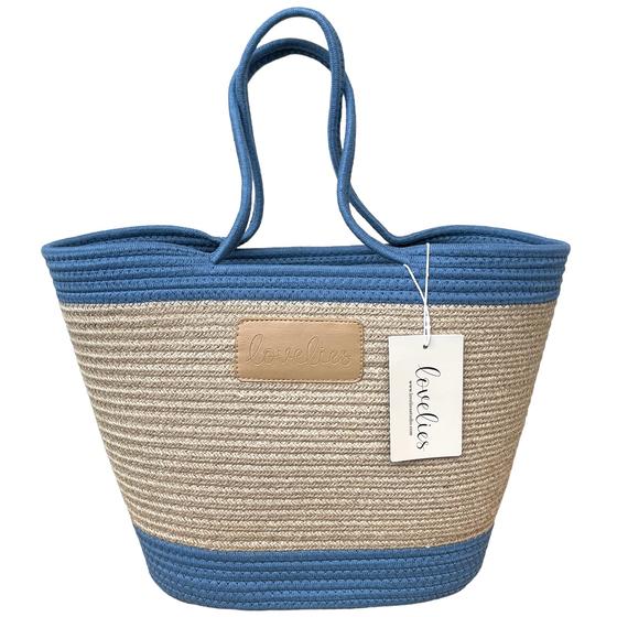 LOVELIES Sommertasche Shopper marine blau