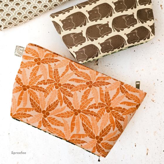 Hippo Stoff Rising Sun Loes van Oosten