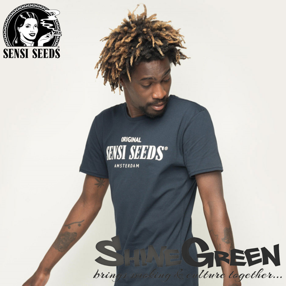 T-Shirt, Sensi Seeds®, Original Sports, Navy, Promo 1