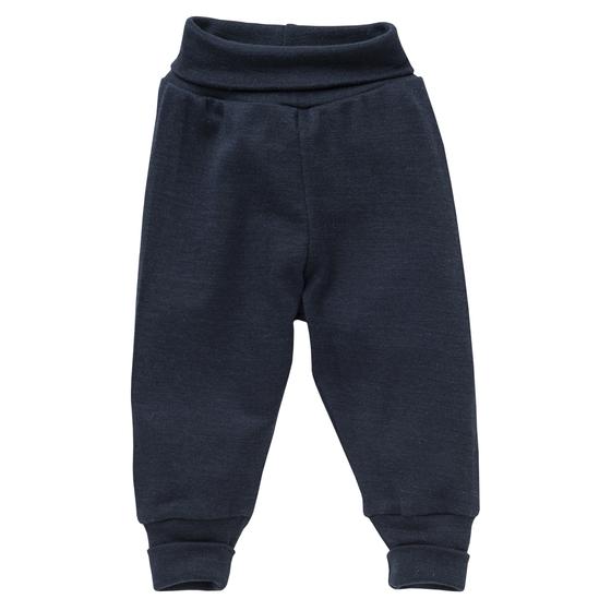 People wear Organic Wolle Seide Hose Dunkelblau