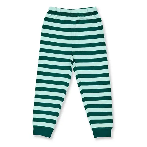 Sense Organics Pyjama Long John Bärendruck Eismintgrün