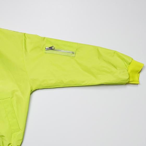 goldmarie Blouson Jacke LOVE PEACE MOIN  - neon gelb 