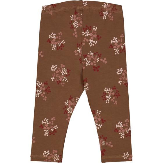 Müsli by Green Cotton Leggings Flora Bark Cabernet