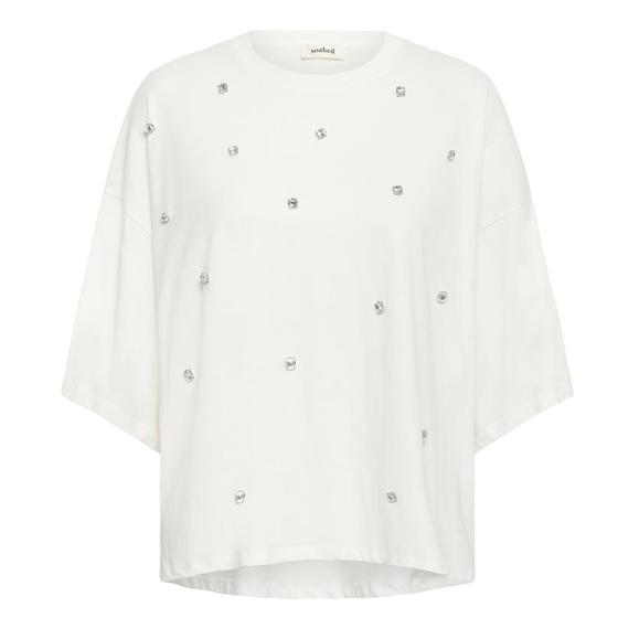 SOAKED Shirt SLAfshan mit Strasssteinen 30408582 - weiß