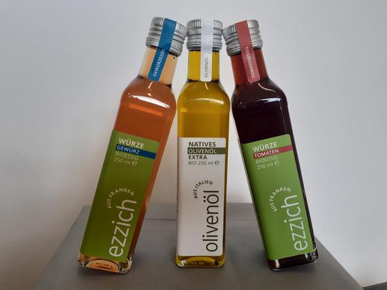 Winter Trio WÜRZE - Bio Tomatenessig & Bio Olivenöl & Bio Steinpilzessig