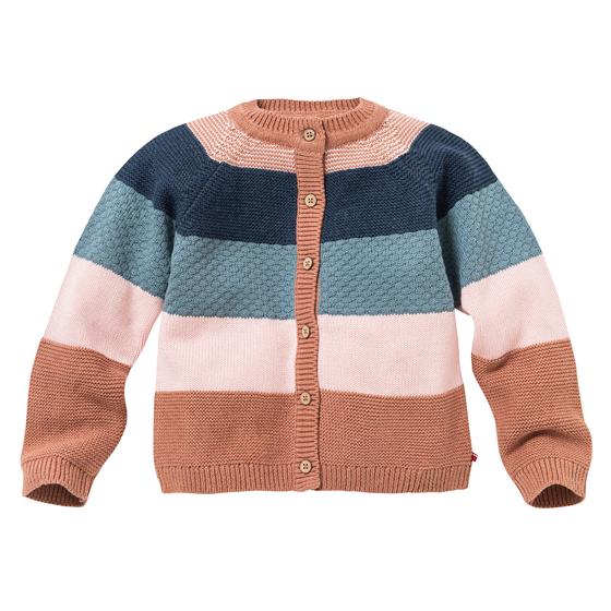 People wear Organic Strickjacke Bunt Geringelt