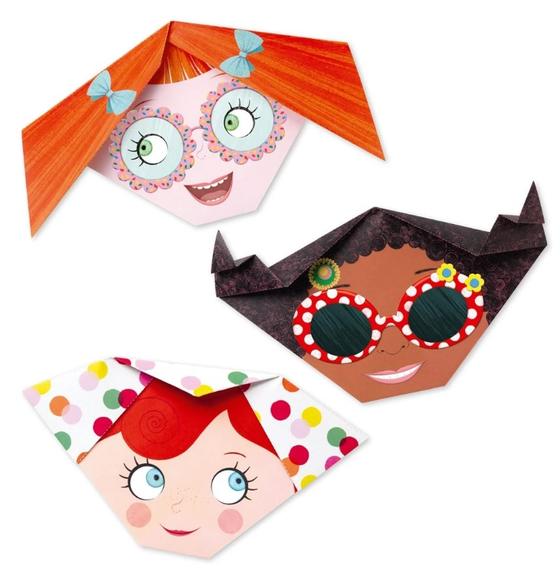 Djeco Origami Lustige Gesichter
