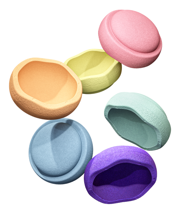 Stapelstein Original Rainbow Pastel 6 St.