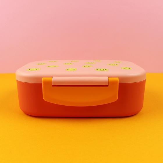 ava&yves Brotdose Lunchbox Smile Rot Rosa Violett