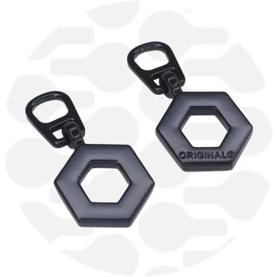 Snap on zipper hexagon
