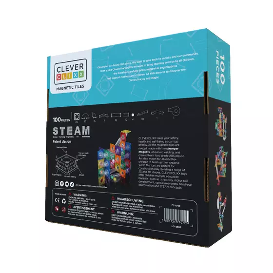 Cleverclixx Ball Run Dazzling Lights Pack Intense | 100 Teile