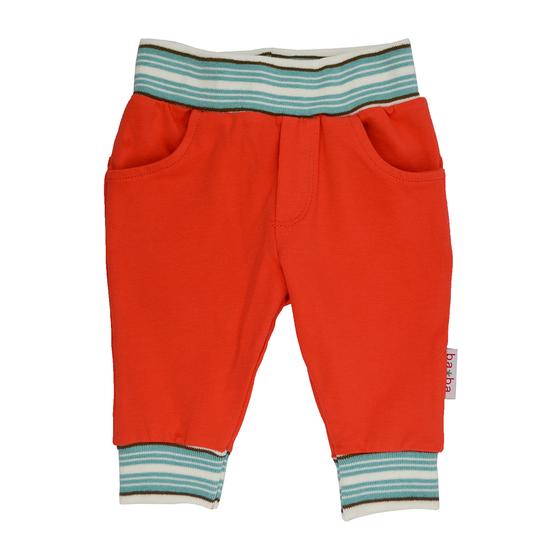 Jerseyhose mit Taschen, grenadine, Biobaumwolle