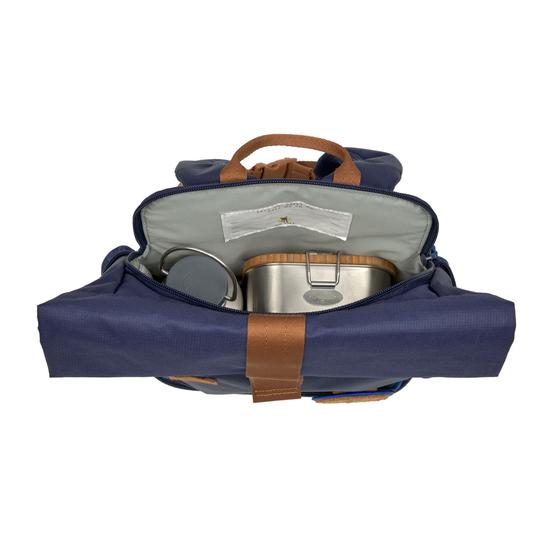 Lässig Kindergartenrucksack Rolltop - Little Gang Dunkelblau