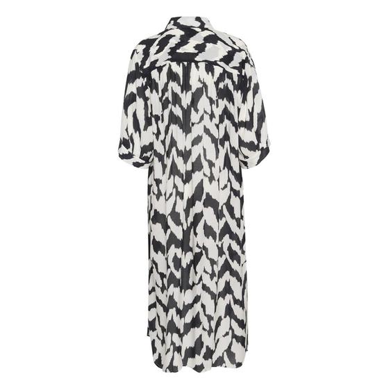 SAINT TROPEZ Blusen Kleid KelsieSZ 30514025 - gemustert - schwarz-weiß